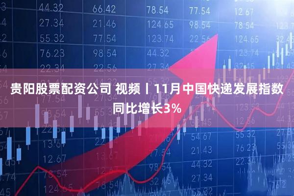 贵阳股票配资公司 视频丨11月中国快递发展指数同比增长3%